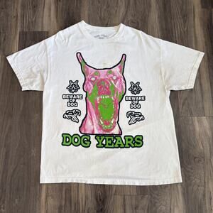 Dog Years Zillakami T-Shirt Men's Size XL Beware of Dog White Underground Rap